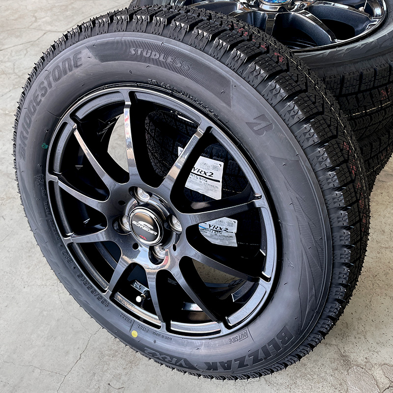 ブリザック VRX2 165/65R15 スタッグ 15×4.5J ガンメタ タフト ソリオ