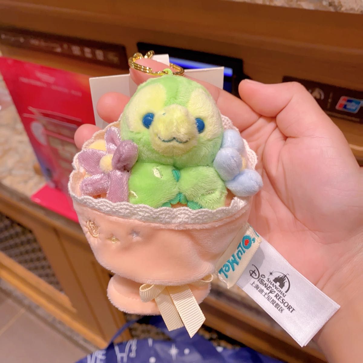 上海ディズニー オルメル パジャマ ベビー ぬいぐるみキーチェーン