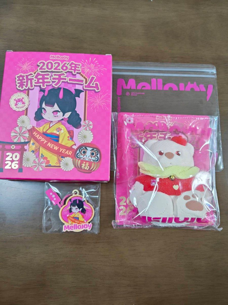 新品 未開封 Mellojoy メロジョイ 2026年 新年チーム スクイーズ 3個