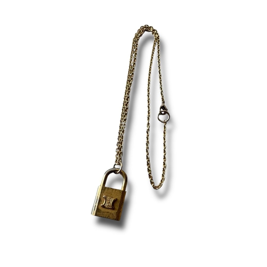 ♾CELINE♾ vintage padlock necklace | ELCASION/ELCA