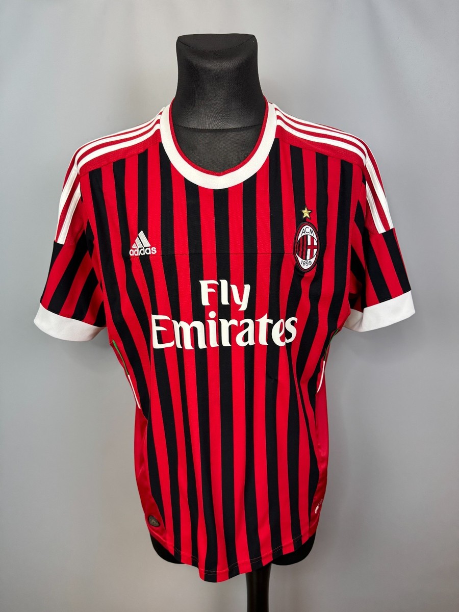 AC MILAN 2011 2012 HOME SHIRT FOOTBALL SOCCER JERSEY ADIDAS V13457