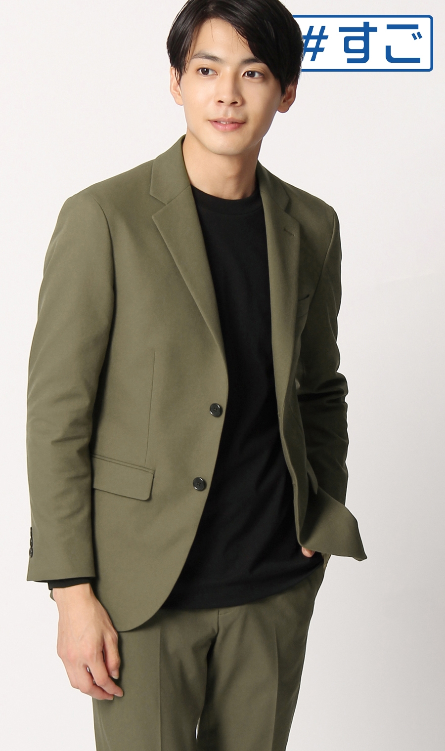 スタイリッシュジャケット《セットアップ着用可》 (222211-81