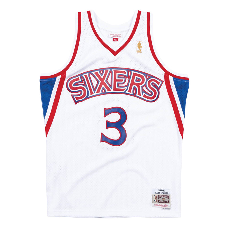 Men's Swingman Jersey Philadelphia 76ers Home 1996-97 Allen