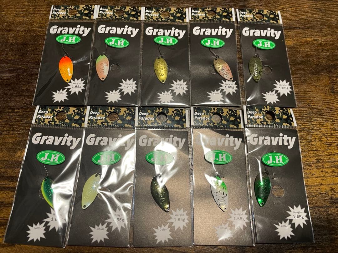 Deep Paradox Gravity 1.65 城峰オリカラ　10枚セット オリカラ（城峰釣具店）】ディープパラドックス Gravity グラビティ 1