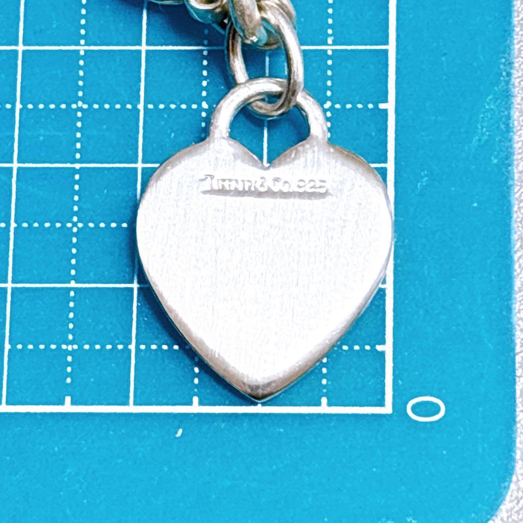 【美品】19.2cm ティファニー ハートタグ ブレスレット シルバー925