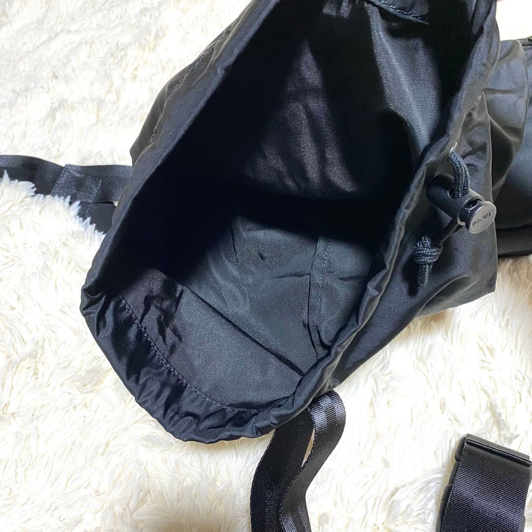 良品】☆Y-3 adidas☆クロスボディバッグ☆黒 ロゴ 多ポケット 袋内蔵