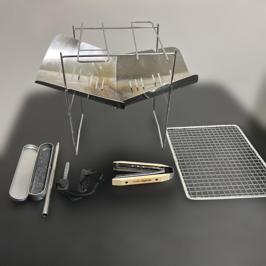 ピコグリル Picogrill398 + いろいろ焚き火スターターセット 超軽量焚き火台『ピコグリル398』レビュー！ソロでもファミキャンでも