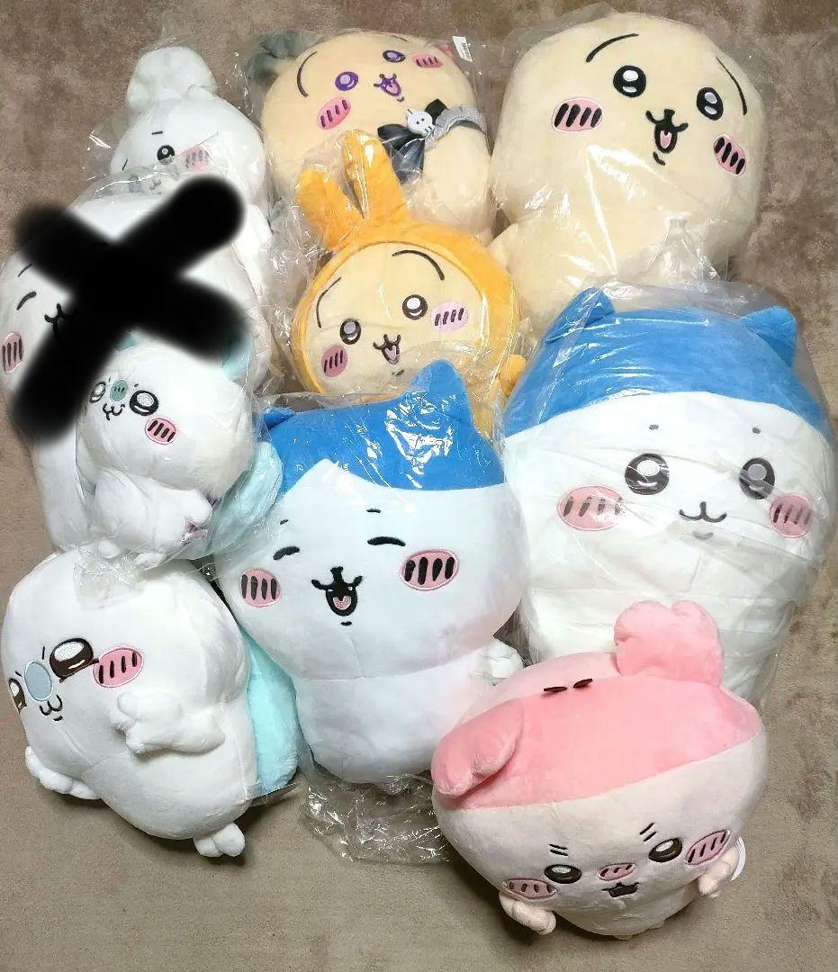 ちいかわ　ぬいぐるみ　プライズ　大量まとめ売り ちいかわ9月プライズまとめ 2025年9月19日 黒猫のぬいぐるみ 運んで