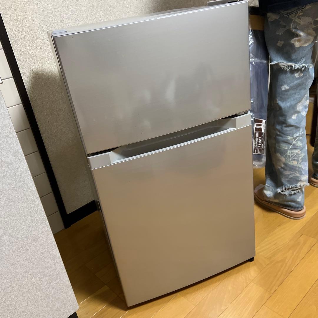 PRC-B092D-S 冷蔵庫 87L 2021年製 美品 冷蔵庫 一人暮らし 87L 小型 2ドア 右開き コンパクト 家庭用 新品 新